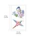 Everjoy Watercolor Flowers Birds Temporary Tattoos - 20 Pcs | Waterproof Designs for Women and Men - Buy Online on SooperMarket.com