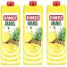 Dimes Pineapple Flavored Fruit Juice 1000 Mililiter x 3 Pieces