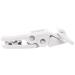 Evarbuild 10Pcs Baby T-Shape Plastic Pacifier Clips - Soother Dummy Holders in White | International Shipping Available - Buy Online on SooperMarket.com