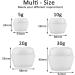 Alledomain 20 Pieces Empty Clear Makeup Sample Pots with 3 Mini Spatula Plastic Refillable Travel Container Jars with Lids and Inner Liners for Cosmetic Creams Lotions Beauty (5g / 10g / 20g / 30g) - Buy Online on SooperMarket.com