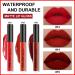 3pcs Dark Red Matte 24-Hour Liquid Lipstick Set | Long-Lasting & Waterproof Lip Stain | Smudge-Proof Lip Gloss Gift Set | Women's Makeup Kit - Buy Online on SooperMarket.com
