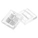 Hemoton 2 Sets Eyeshadow Eye Shadow Empty Blusher Pans Lipstick Cases Blush Palette Lipstick Box Square