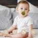 Botiniv Baby Beißring Schnuller - 10 PCs Calming Pacifier for Newborns | Portable Design for Breastfed Babies - Ideal for Ages 6 Months to 3 Years - Green - Buy Online on SooperMarket.com