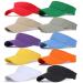 Ultrafun Unisex Sports Sun Visor Adjustable UV Protection Sun Hat Cap for Beach Pool Golf Tennis 10pack