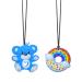 2 Pack Chew Toys for Autistic Children Oral Motor Chewing Teether ADHD Blue