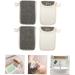 Baluue 4pcs Black Linen Soap Bag Bar Soap Bag Shower Foaming Bag Portable Soap Pouch Bar Soap Pouch Flax - Buy Online on SooperMarket.com