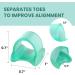 Buy Welnove Gel Toe Spreader - 12-Pack Small Toe Cushions & Sleeves for Friction Relief (Green) | International Shipping Available - Buy Online on SooperMarket.com