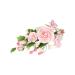 Cake Company sugar flower bouquet roses in pink | cake decoration for weddings and birthdays 1 piece (1 pack) single