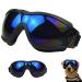 Queerelele dog glasses anti-UV waterproof windproof dog sunglasses fashion dogs protective glasses sunglasses dog sunglasses for dog suitable for small and medium dog (black)