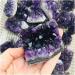 Purple Feng Shui Natural Amethyst Crystal Quartz Drusy Geode Cluster Stone Decoration Ornament Home Collections 1PC 40g-55g - Buy Online on SooperMarket.com
