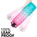 Hyeta 32oz Motivational Water Bottle with Time Marker & Straw - Pink-Green | Leakproof BPA-Free Sports Bottle for Fitness, Gym & Outdoor - Buy Online on SooperMarket.com