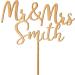 Wedding Cake Toppers Engagement Gifts Mr & Mrs Cake Topper Personalised Gifts for Couple Party Decorations Wooden Cake Topper Custom Gifts 2 Designs with Any Name(Design1) - Buy Online on SooperMarket.com