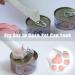Meow&Woof Cover for Pet Can Food/Cat Wet Food Spoon/Lid for Dog Cans/Cute Paw Shape One Lid One Spoon Pack (Gray) Grey - Buy Online on SooperMarket.com