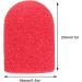 Nail Art Sanding Cap Set - Manicure Pedicure Tool for Home Salon (Red) - 16 x 25mm - Buy Online on SooperMarket.com