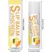 Sunscreen Lip Balm | Hydrating Bum Sun Lip Balm SPF30 - Travel Size Sunscreen for Lips Soothes and Moisturizes Lips Sun Protection Lip Care Vesone #1 Banana Flavor - Buy Online on SooperMarket.com