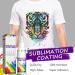 Sublimation Coating Spray for Cotton & Polyester Shirts, Fabric, Wood, Canvas, Handbags - Quick Dry, Super Adhesion, High Gloss Finish - 2X100ML - Buy Online on SooperMarket.com