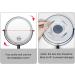 10X LED Wall Mounted Lighted Makeup Mirror with 3 Color Lights & Touch Screen Dimming - Double Sided Magnifying Mirror for Bathroom Vanity (Black) - Buy Online on SooperMarket.com
