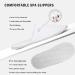 Anmerl Spa Slippers for Men and Women - Premium Bulk Hotel Slippers | Breathable Soft Cotton House Guest Slippers - Non Slip | Washable & Reusable - 10 Pairs (White) - Buy Online on SooperMarket.com