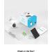 ANRAN 2K Wireless Solar Security Camera | 360 View, Smart Siren, Spotlights | Color Night Vision, AI Human Detection | 2-Way Talk, Alexa Compatible | Q3 White - 3MP - Buy Online on SooperMarket.com