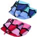 Anller 2 Pack 100% Cotton Hair Towel Wrap for Women - Red & Blue | Hair Drying Towel with Button | Dry Hair Hat Shower Head Towel - Buy Online on SooperMarket.com
