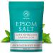 Epsom Bath Salt 35 Oz with Peppermint Essential Oil | 100% Pure Magnesium Sulphate Crystals for Skin Care & Relaxation - International Shipping - Buy Online on SooperMarket.com