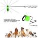 Philorn 5m Reflective Retractable Dog Leash for Medium & Large Dogs | Flexible One-Button Block | Non-Slip Handle | Up to 50kg - Green - Buy Online on SooperMarket.com