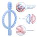 Buy BPA-Free Baby Biting Toys & Toothbrush Set - Soothing Silicone Teething Rings (Blue & Pink) for 3+ Months - Safe & Stimulating Gum Relief - Buy Online on SooperMarket.com