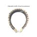 Wide Braided Headband Hoop Fashion Hair Accessories for Women and Girls - Golden Brown - Buy Online on SooperMarket.com