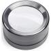 Magnifying Dome Lighted Desktop Magnifier with Bright LED for Reading Books  fine Print  Studying maps  Projects  Coins  Acts as Desk Paperweight  Great for Seniors Black - Buy Online on SooperMarket.com