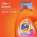 Tide Plus A Touch of Downy Liquid Laundry Detergent - April Fresh 46 fl oz 29 Loads | International Shipping Available - Buy Online on SooperMarket.com