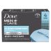 Dove Men Care Body + Face Bar Soap, Clean Comfort Mild Formula, 3.51 oz (100g) - 4 Bars