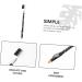 MUSISALY 4pcs Two-in-one Eyebrow Pencil Eyebrow Pencils with Pencil Sharpener Eyebrow Cosmetics Wooden Brown - Buy Online on SooperMarket.com