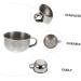 Beavorty 3 Pcs Stainless Steel Shaving Soap Bowl Set - Premium Man's Shaving Cream Cup for Smooth Shaves | International Shipping Available - Buy Online on SooperMarket.com
