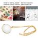 Magnifier Pendant Necklace 5X Monocle for Eye Costume Mini Magnify Glass Reeding Decorative Necklace for Library Reading Jewelry Crafts Needlework (gold) - Buy Online on SooperMarket.com