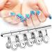 5 Pieces Stainless Steel Silver C Curve Nail Extension Clips Multifunctional Nail Art Accessories C Curve Nail Clippers