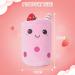 Anboor Bubble Tea Plush Boba Pillow - Strawberry Ice Cream 25cm | Soft Toy for Kids | Stuffed Animal Gift - Buy Online on SooperMarket.com