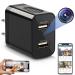 Spy Camera Wireless Hidden WiFi Charger Camera with Remote View - 1080P HD Hidden Nanny Cam - LUOHE Mini USB Hidden Spy Camera Charger - Premium Security Camera Recorder Surveillance Spy Cam, Black
