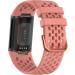 TopPerfekt Sport Bands for Fitbit Charge 5 - Adjustable Breathable Silicone Replacement Band - Orange Pink - Women Men - Buy Online on SooperMarket.com