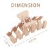 6 PCS Strong Hold Matte Large Claw Hair Clips for Thick Hair - Neutral Non-Slip Hair Accessories for Men and Women - Modern and Cute Hair Clips for All Hairstyles - Buy Online on SooperMarket.com