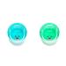 Melii Double-Walled Bear Drinking Cup for Kids - Blue + Mint 2 Pack - Buy Online on SooperMarket.com
