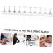 WOFASHPURET Metal Stand 1 Set Nail Art Base Press on Nail Stand Beauty Nail Display Acrylic Metal Nail Mud Creative Nail Display 19.50X2.00X0.80CM Silver - Buy Online on SooperMarket.com