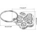 PATIKIL Animal Dog Cat Paw Print Pendants 6 Pcs Crystal Footprint Dog Cat Paw Prints Pendants for DIY Necklace Bracelet Enamel Jewelry Making Silver Tone - Buy Online on SooperMarket.com