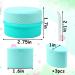 Juome Silicone Travel Containers for Toiletries | Leak-proof Travel Jars for Creams | Travel Essentials Kit for Women (Blue) - Buy Online on SooperMarket.com