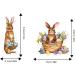 Teksome Easter Cupcake Toppers - Bunny Cake Topper Easter Cake Decorations 8pcs Bunny Easter Egg Cake Food Picks for Happy Easter Spring Theme Party Decorations - Buy Online on SooperMarket.com