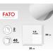 Fato Disposable Paper Napkins - 40 Pack Soft & Gentle 2-Layer White Napkins 38x38 cm FSC Certified 100% Pure Cellulose - Buy Online on SooperMarket.com