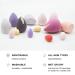 7 PCs Multi-Colored Makeup Sponge Set - Beauty Blenders & Mini Sponges for Flawless Foundation & Cream Application | International Shipping - Buy Online on SooperMarket.com