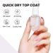 MIZHSE Clear Top Coat Nail Polish - Quick Dry Non-Gel High Shine Glossy Finish for DIY Manicure - 0.5 fl oz (15 ml) - Perfect for Home Use - Buy Online on SooperMarket.com