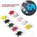 Pilipane Metal Pacifier Clips - 10 Durable Pentagram Clips for Children's Trousers & Belts | Mixed Color Fasteners for Tinkering - Buy Online on SooperMarket.com