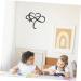 Cabilock 1pc Iron Pendant Home Decor Love Sign Plaque Iron Love Sign Heart Wall Hanging Ornament Household 45x39cm Black - Buy Online on SooperMarket.com
