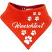 Small Grately Multicolor Bilateral Dog Cloth - Red-Orange Size 1 (Neck Circumference 27-30 cm) | International Shipping - Buy Online on SooperMarket.com